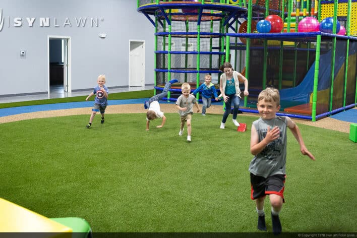 image of SYNLawn Maui HI play run wild indoor playground grass